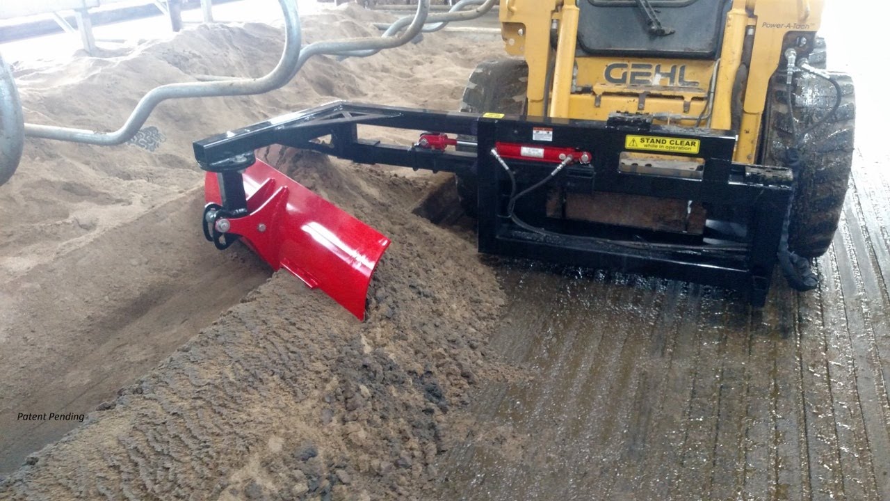 Messer Attachments Stall Plow|Bedding Extractor - Patent #10,645,902