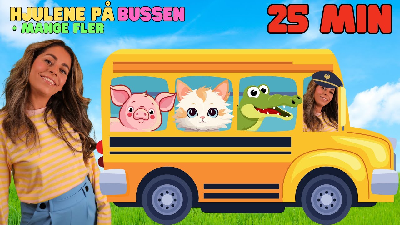 Hjulene på bussen og mange populære barnesanger – samlet på ett sted! 🎶👶