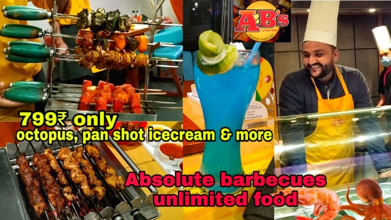 Absolute Barbecues Unlimited Buffet in just 799₹ || Best Seafood Buffet Restaurant ||