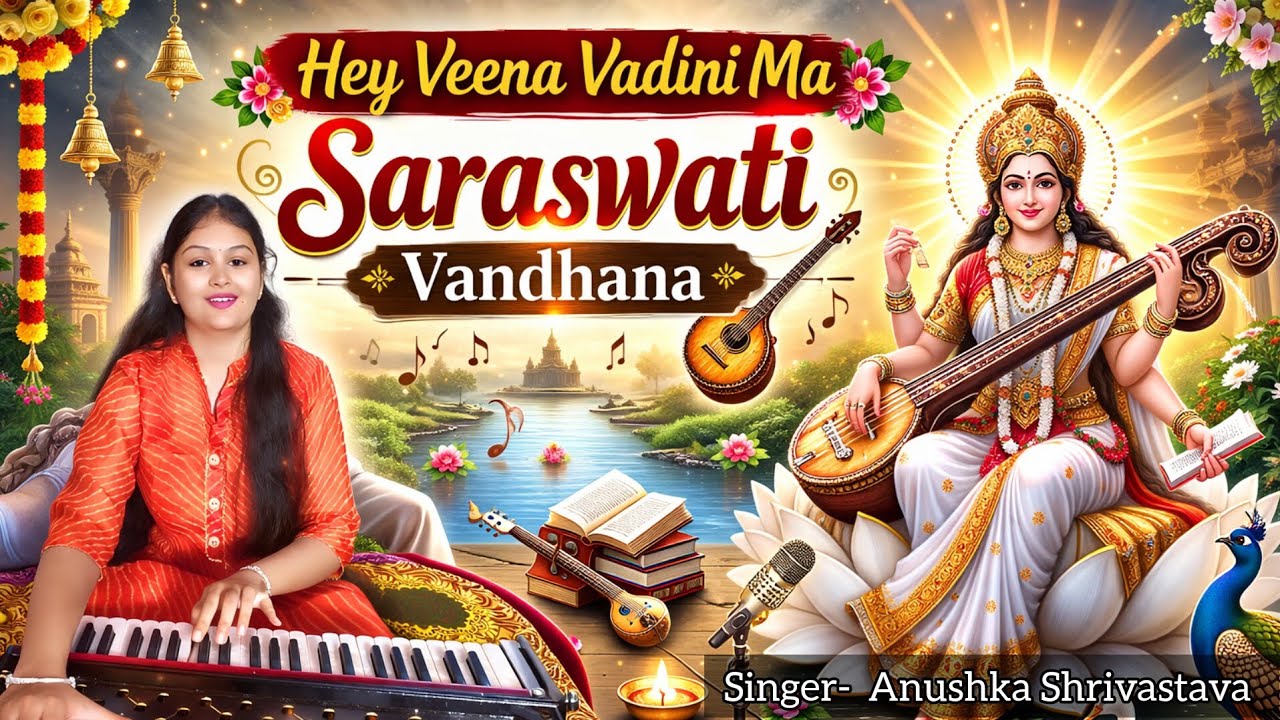 He Veena Vadini Maa | Saraswati Vandana | Anushka Shrivastava | Lyrics: Dr. Mukesh Kumar Mumukshu