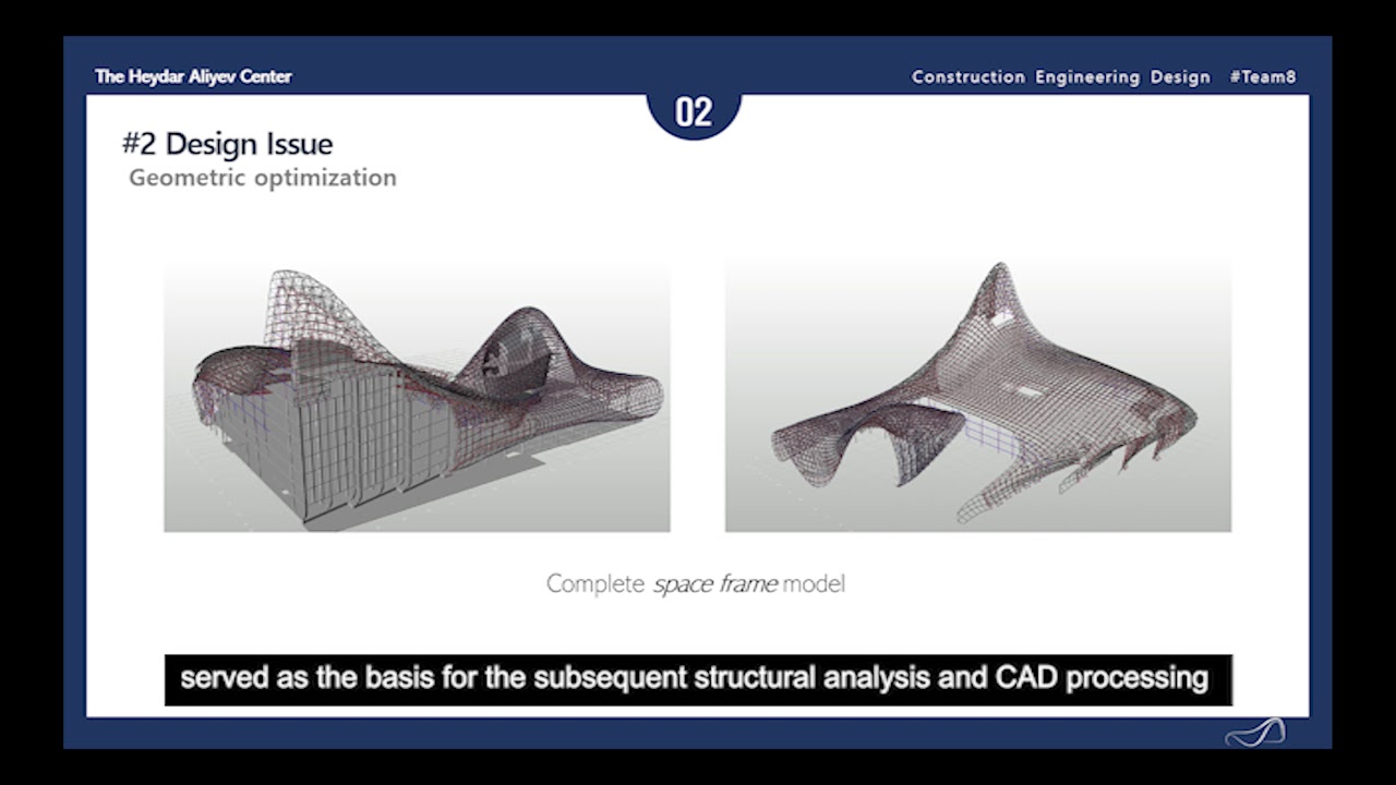 construction engineering design _ Heydar Aliyev Center