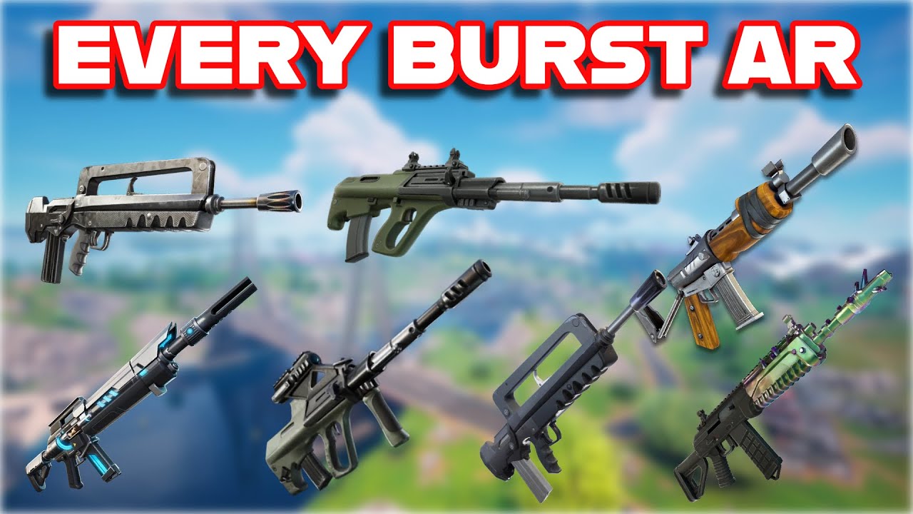 Ranking EVERY BURST ASSAULT RIFLE In FORTNITE HISTORY From WORST To BEST
