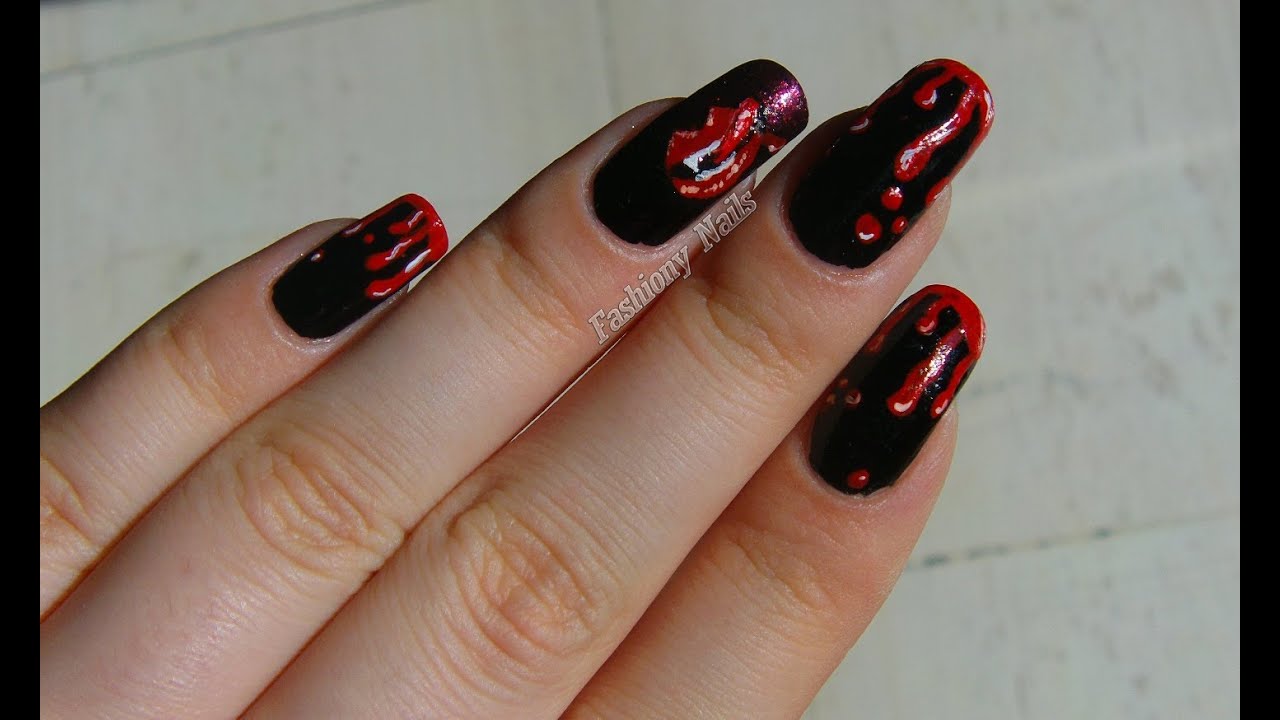 True Blood Inspired Nail Art