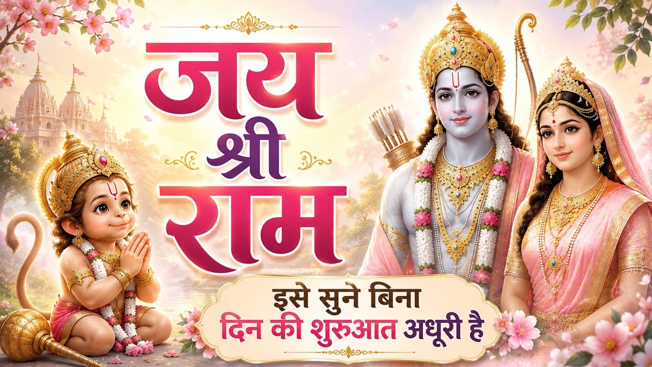 Jai shree Ram naam jaap 1100 baar 🕉️ हर मंगलवार जरूर सुनें, हर संकट दूर होगा, रुके काम बनने लगेंगे🙏🏻