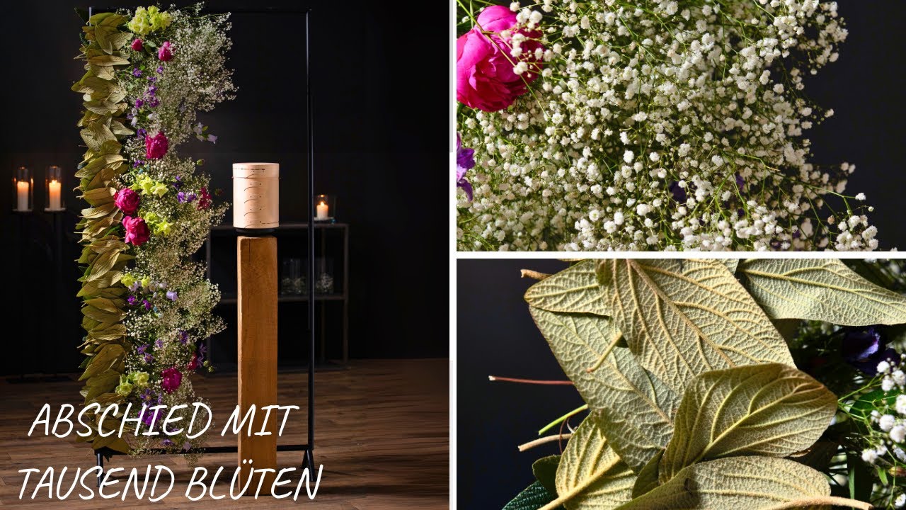 Abschied mit tausend Blüten | Trauerfloristik |  Urnenschmuck