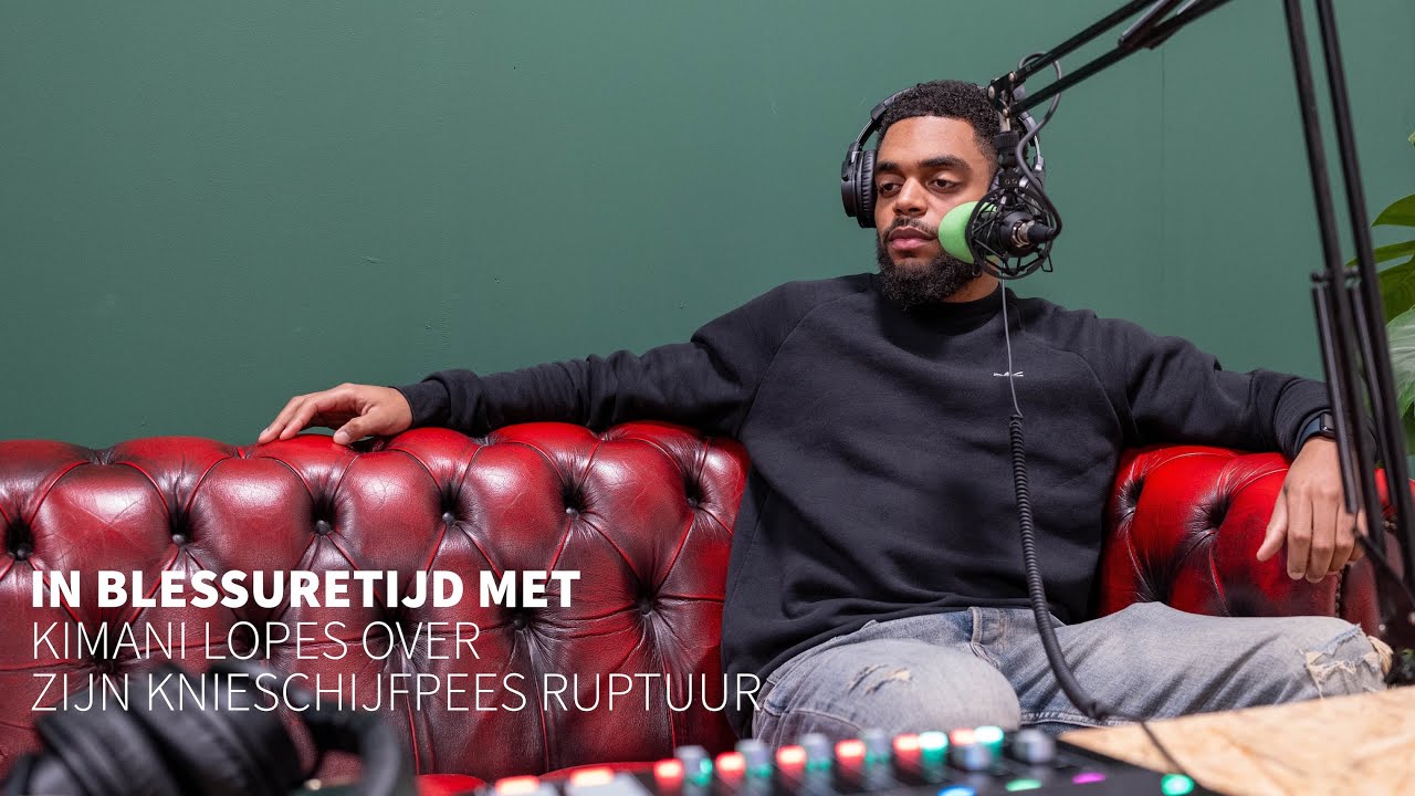In blessuretijd met Kimani Lopes na zijn patellapees ruptuur