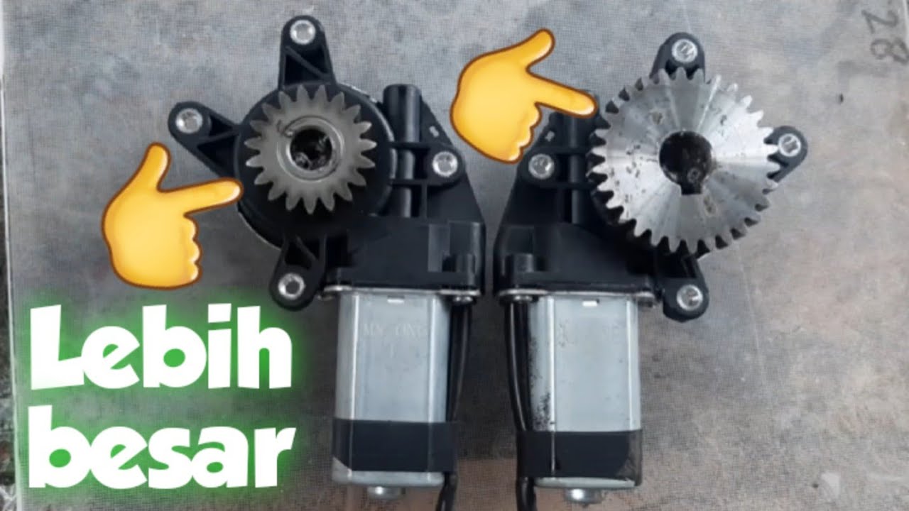 Cara Mengganti Gear Ukuran Besar Motor Power Window | Upgrade Pinion Gear Dinamo Power Window