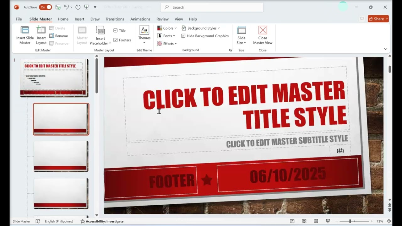 Как создать и отредактировать шаблон PowerPoint (редактирование всех слайдов с помощью мастер-сла...