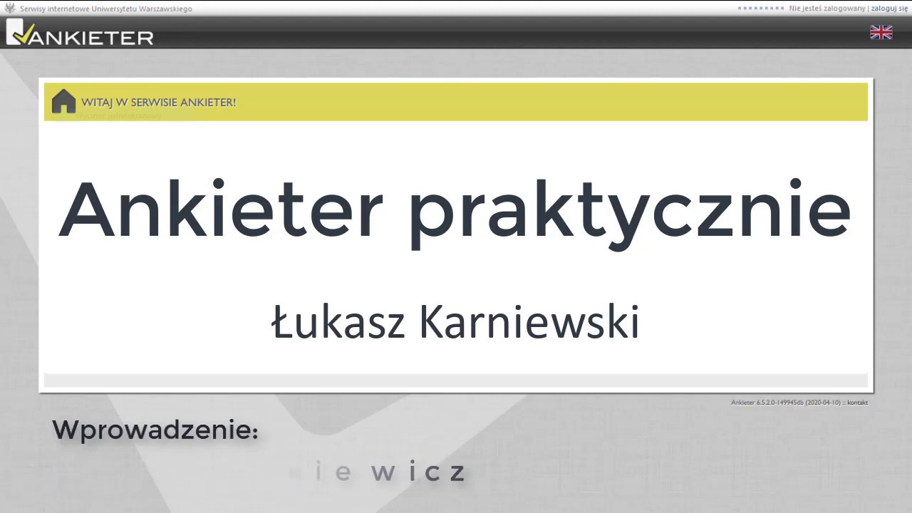 Ankieter praktycznie - prezentacja