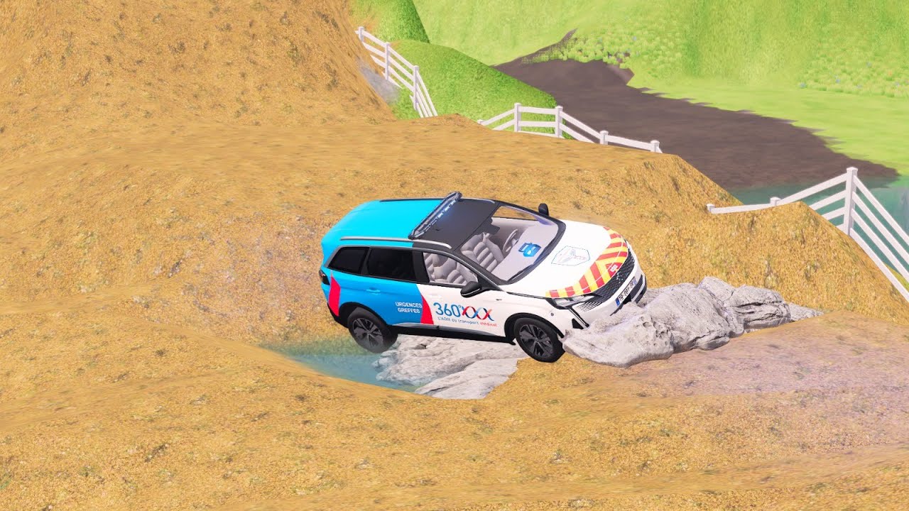 FS22 Cars vs Extreme Uphill Road &ndash; Steep Cliff Climb Challenge  Farming Simulator 22