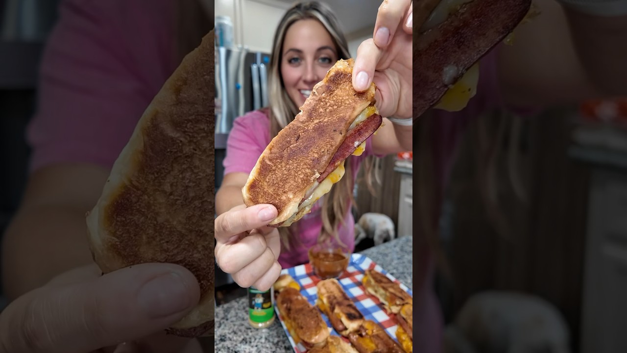 Hot Dog Grilled Cheese on the Griddle 🔥