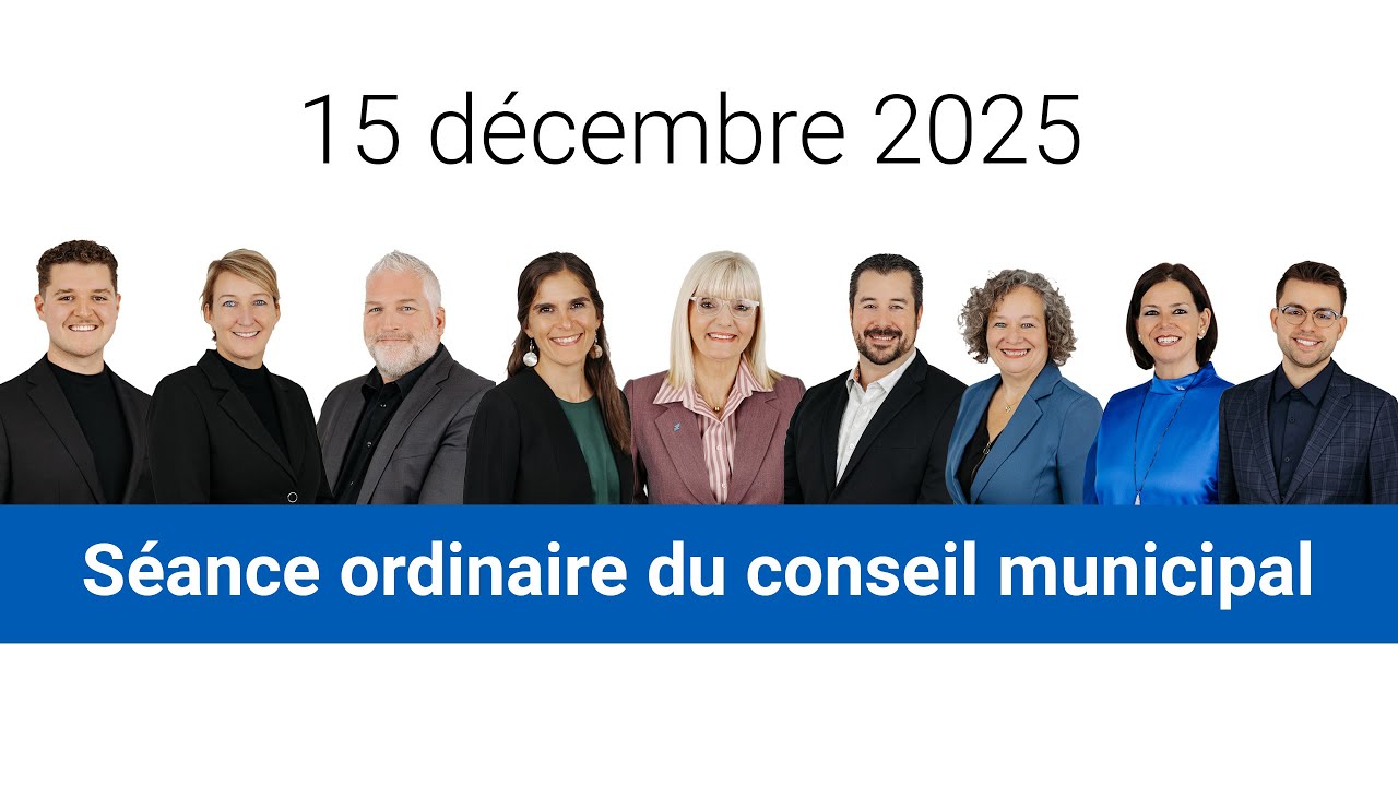 Séance ordinaire du conseil municipal du 15 decembre 2025 à 18h30