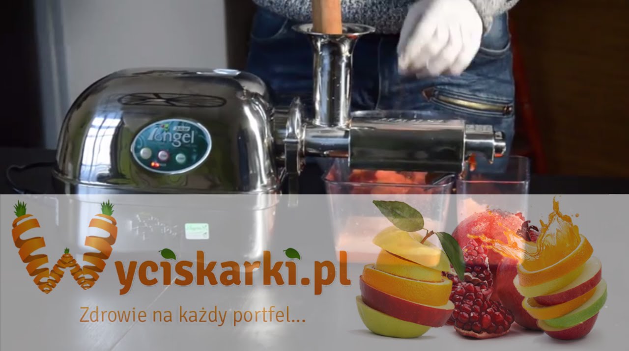 Test Wyciskarki do sok&oacute;w Angel - Jabłko Ananas Marchewka Zielenina