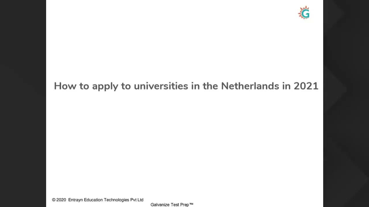 MS in Netherlands | Study in Europe | Galvanize Test Prep