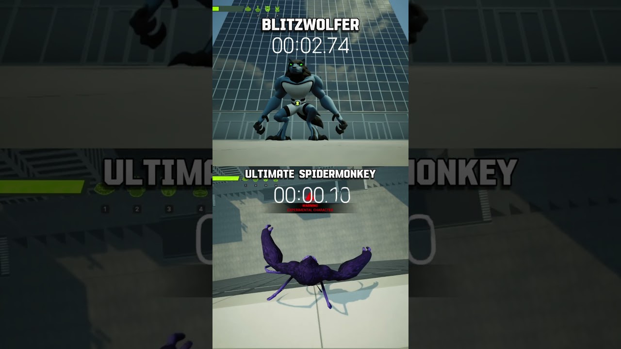 Blitzwolfer против Ultimate Wildmutt задание в комментариях тест на прыжок ben 10 ГАЛЬВАН #shorts...