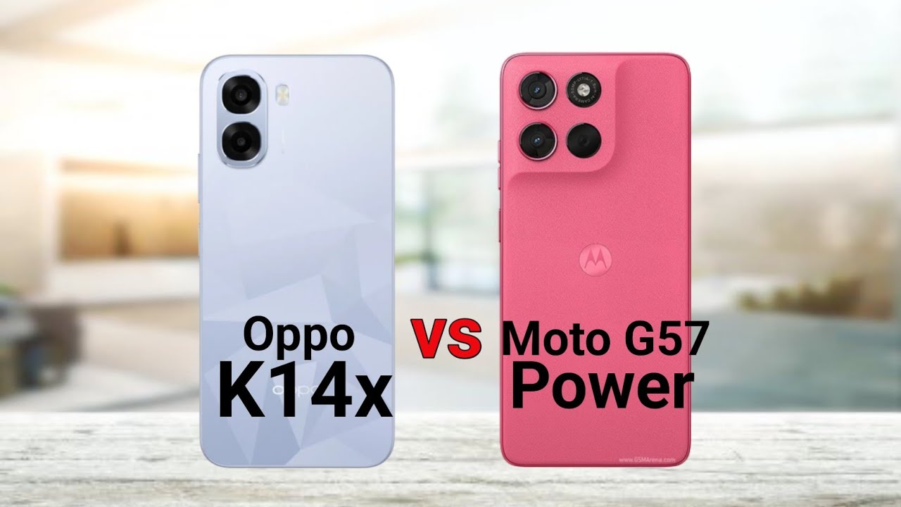 Oppo K14x vs Motorola Moto G57 Power