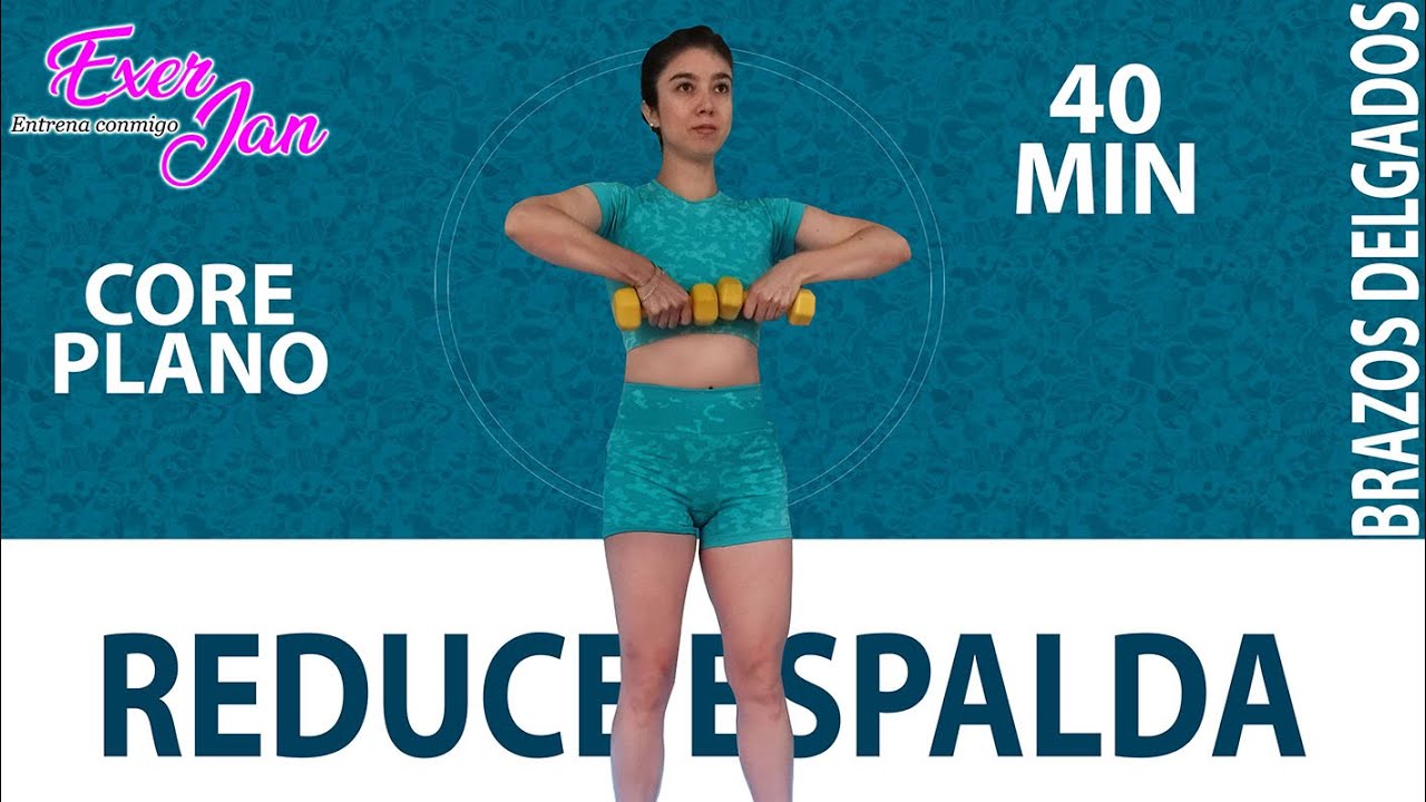 🔥 🍑 Reto 30 DÍAS Rutina de MARTES para REDUCIR ESPALDA, BRAZOS y ABDOMEN 🔥 |💪 Con mancuernas de 2KG