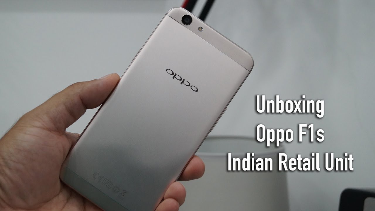 Oppo F1s Gold 64GB Unboxing Indian Retail Unit