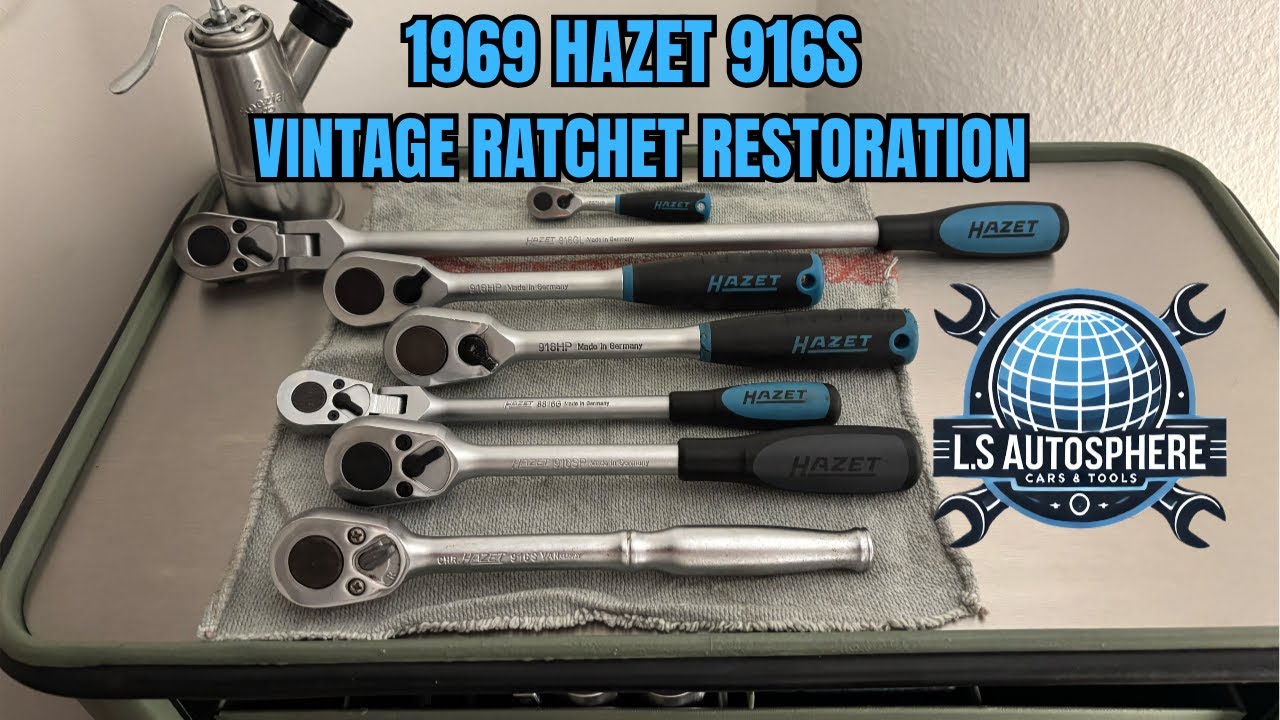 1969 Hazet 916S | vintage german ratchet restoration | 1/2 tool maintenance