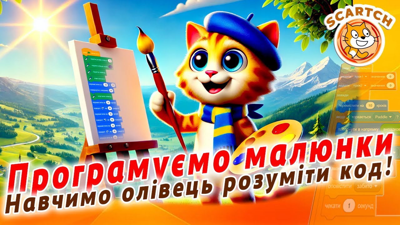 Олівець у Scratch ✏️ Як малювати програмою? | Програмування малюнків для початківців