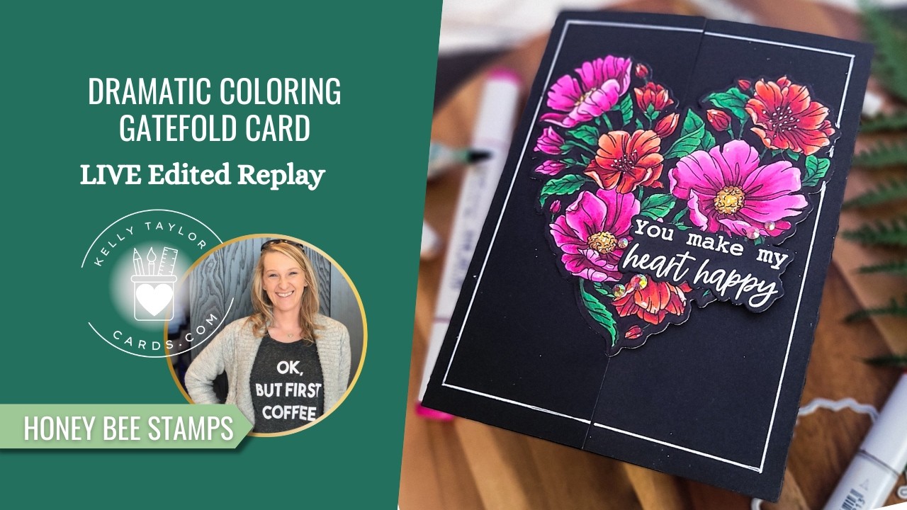 Dramatic Coloring Gatefold Card: Dinner Plans