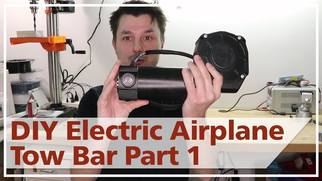 DIY Battery powered Electric Airplane Tow Bar / Tug