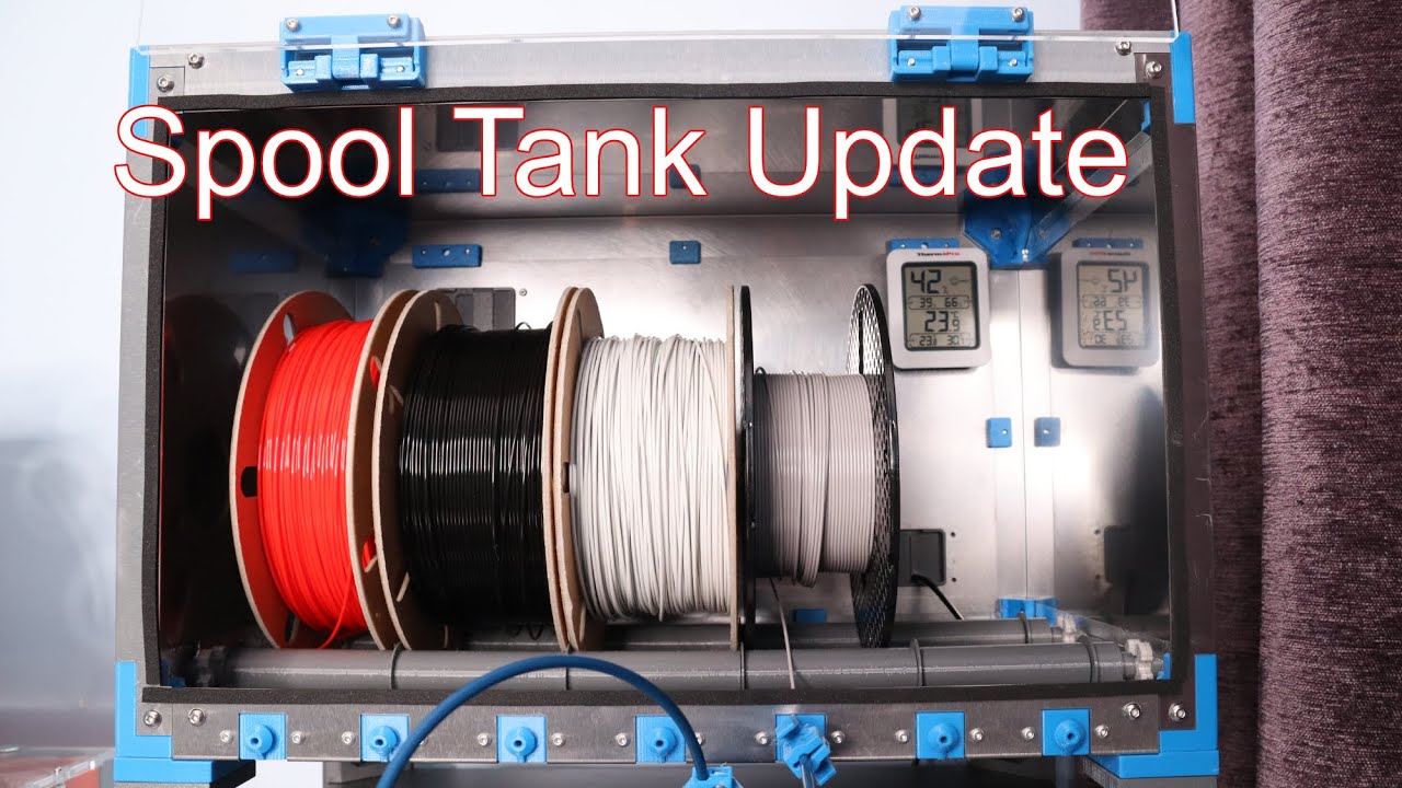 Prusa Box Spool Tank Update - Sealed 3d Printer Filament Enclosure for All Printers