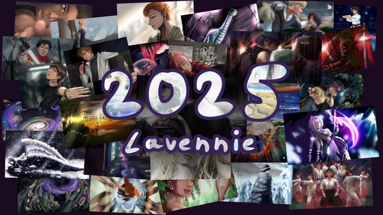Recap 2025 | Digital painting (Time-lapse with song medley)