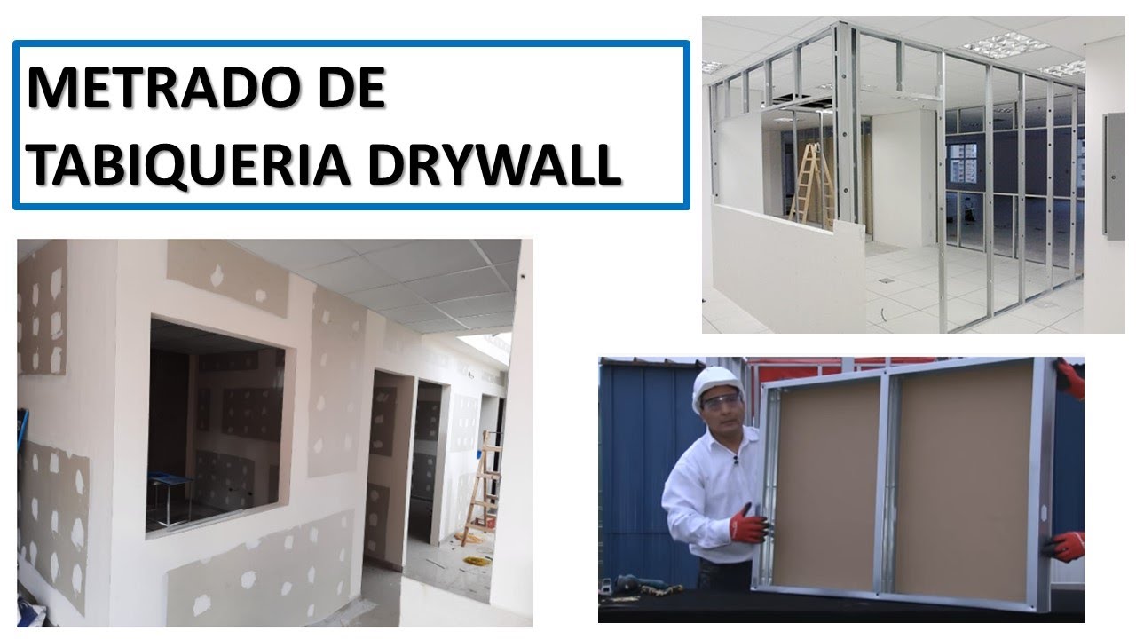 METRADO DE TABIQUERIA DRYWALL- METRADOS EN ARQUITECTURA