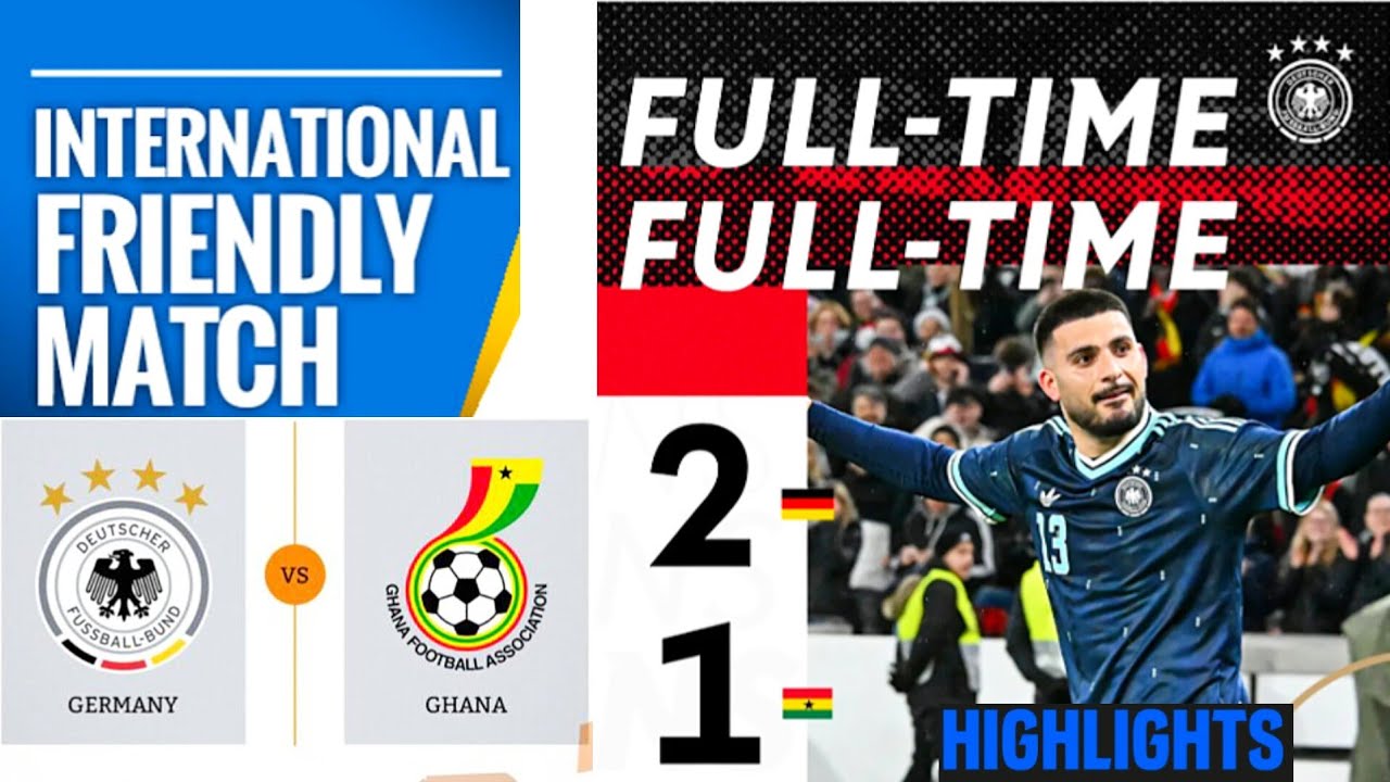 Deutschland Ghana (2-1) H&ouml;hepunkte | Die Nationalelf Black Stars | germany ghana | Deniz Undav Goal