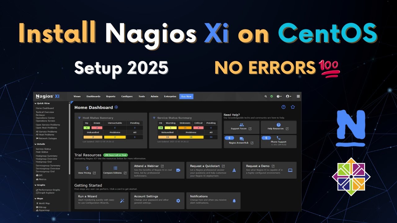 How to Install Nagios XI on CentOS 9 Stream (2025) | Full Step-by-Step Guide