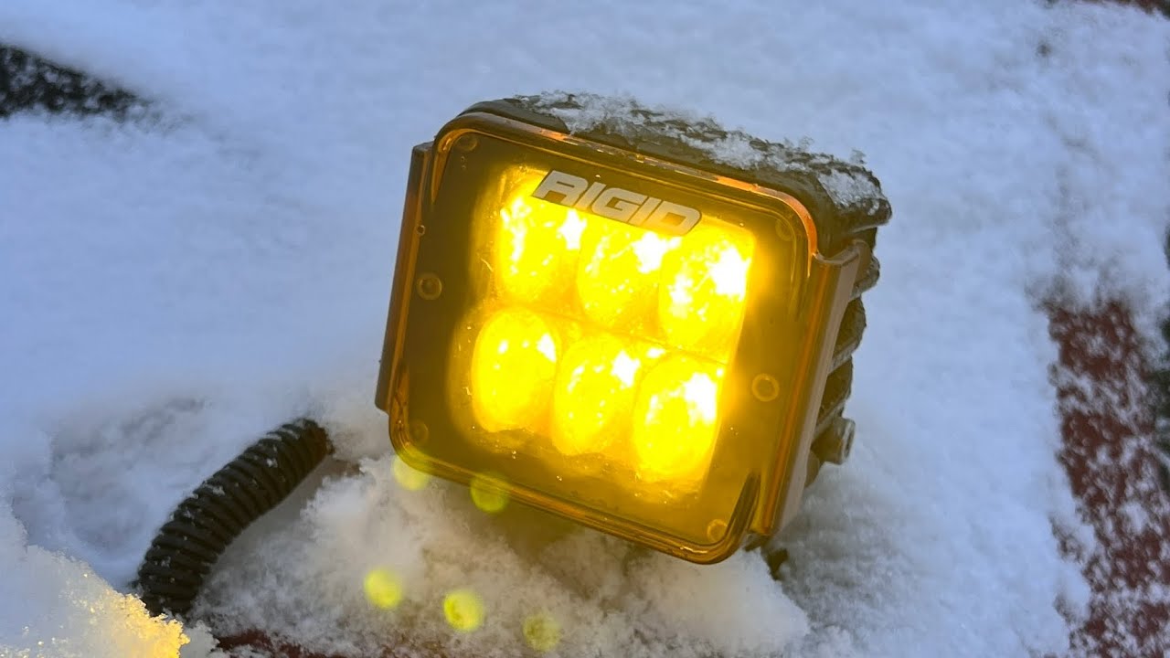 Rigid Industries Amber Light Covers on Pods | NIGHT TEST