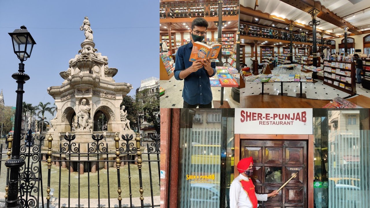 Flora Fountain History|Kitab Khana Tour & Info|Sher-e-Punjab Restaurant|Hutatma chowk| CSMT Station|
