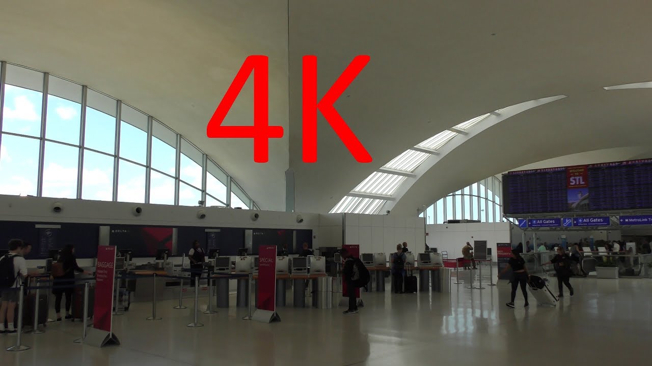 A 4K Tour of Saint Louis Lambert International Airport (STL) (Terminals 1 and 2)