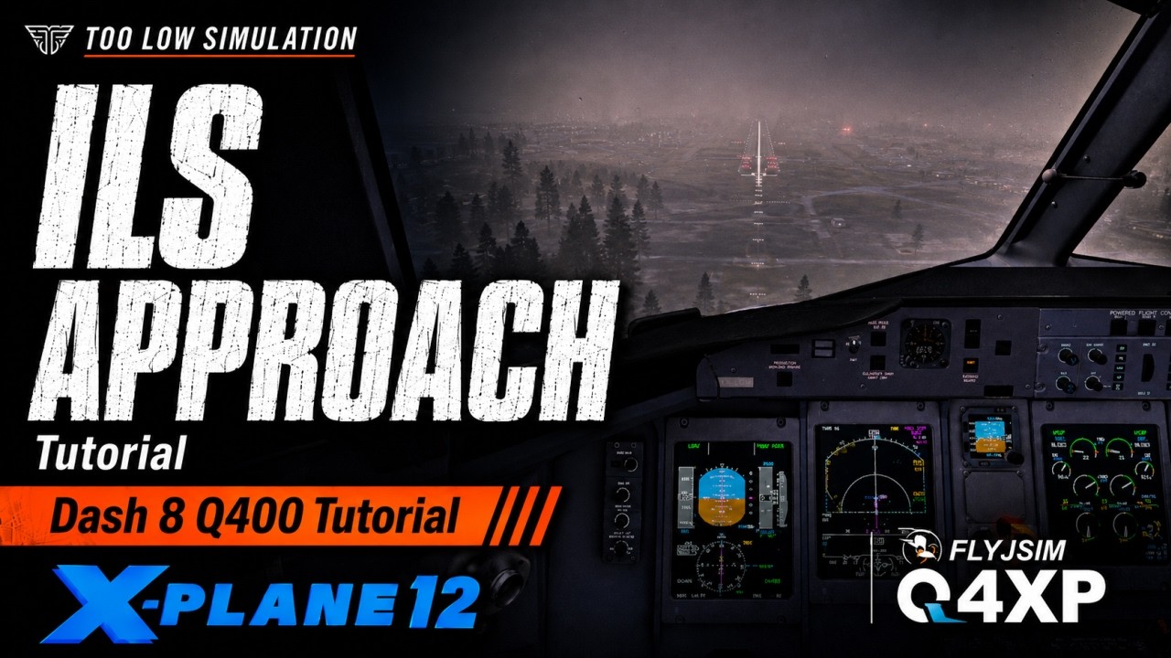 Dash 8 Q400 - ILS CAT1 tutorial