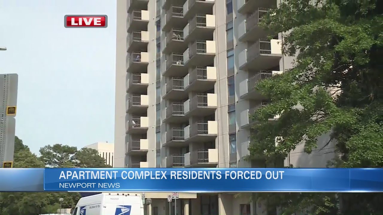 Tenants get 48-hour notice to vacate condemned Newport News apartment tower