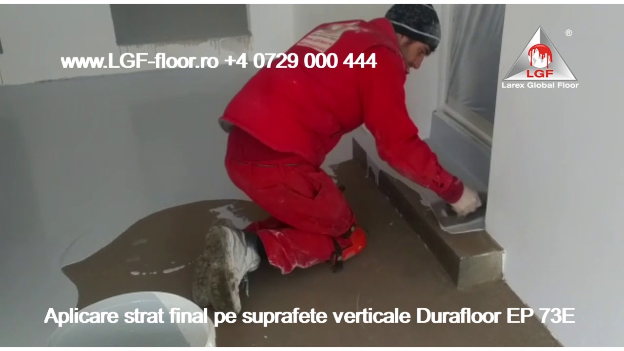 Aplicare pardoseala epoxidica DURAFLOOR EP 73E garaj auto casa rezidentiala