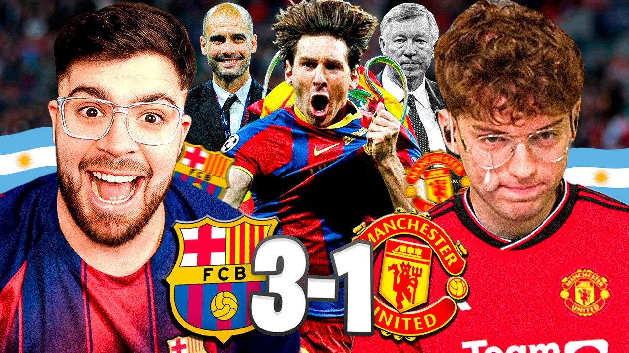 LA COBRA Y DAVOO XENEIZE REACCIONAN A LA FINAL DE LA CHAMPIONS LEAGUE 2011: 3-1 CON GOLAZO DE MESSI