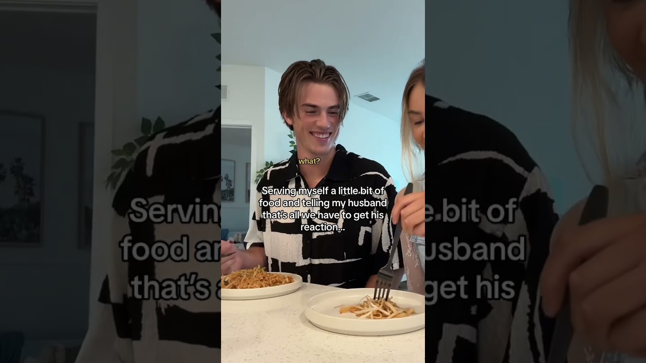 Serving myself a little plate to see my husband reaction #foryou #funny #fyp #husband #funnyvideo