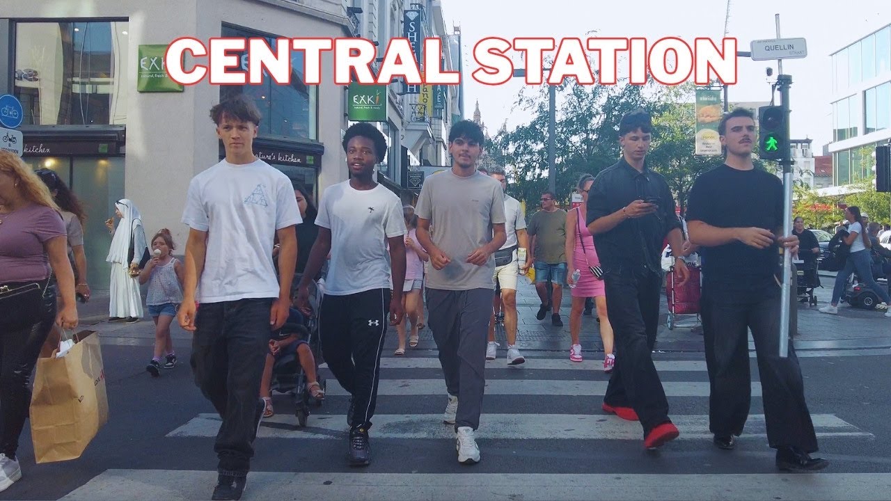 What It’s Like Walking from Antwerp Central Station 🇧🇪  to the City's Best Shopping Streets in 2025