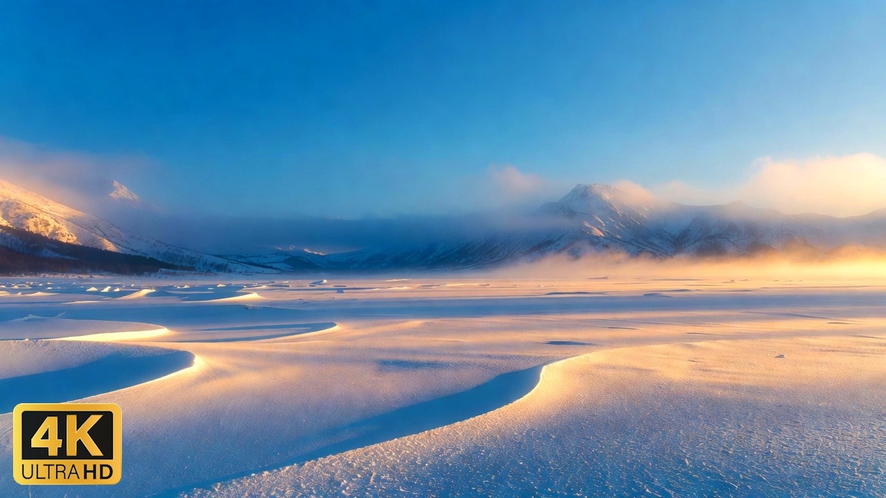 Frozen Lake Stillness | Nordic Ambient Music & Winter Calm