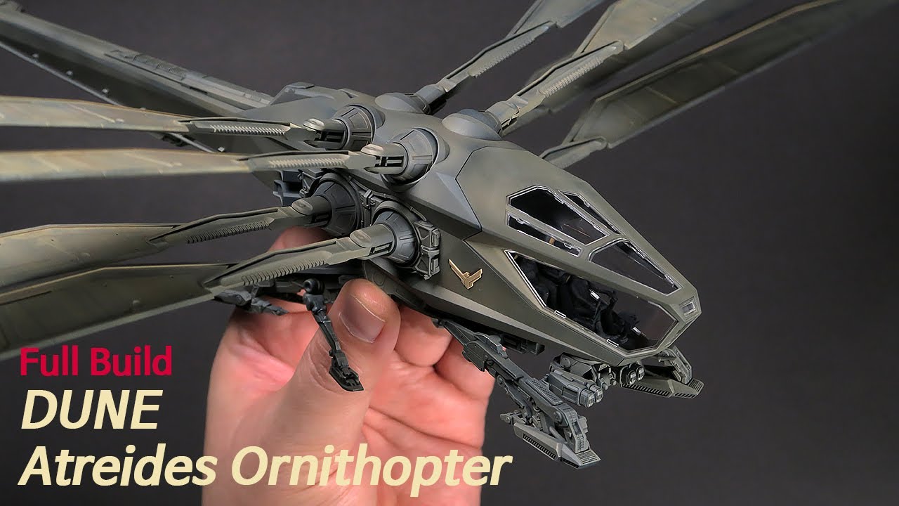 풀 제작 영상 | 영화 듄 DUNE Atreides Ornithopter 1/72 Meng SCI-FI Model 프라모델 도색 Full Video Build