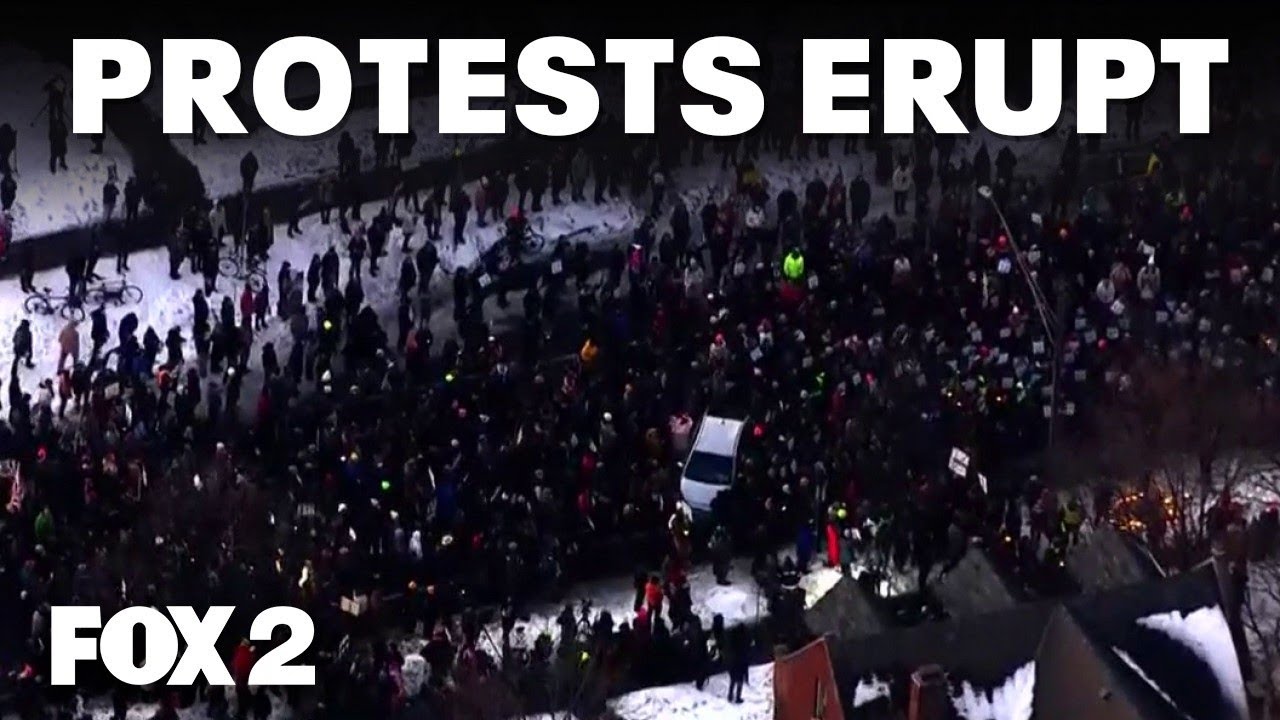 Detroit and other US cities erupt in protest over ICE shooting in Minnesota