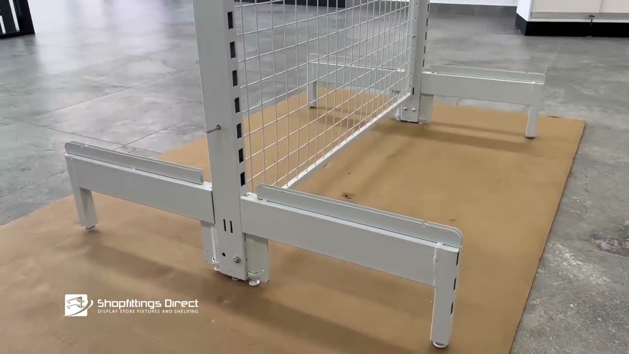 Mesh Back Gondola Shelving Double Sided Assembly Guide