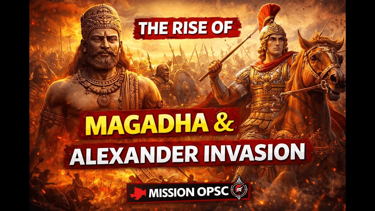 The Rise of Magadha & Alexander’s Invasion | Ancient Indian History | Mission OPSC