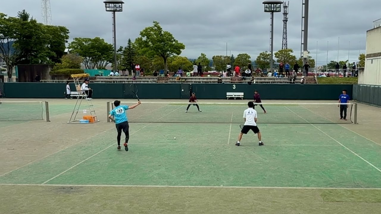 【東北選手権】1回戦　久重路・尾形（磐城三和STC）VS 千田・中村（一関市ソフトテニス協会）