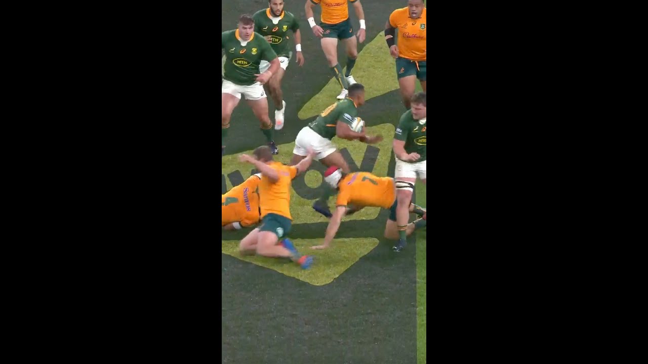 Damian Willemse beats 7 Wallabies with deadly step 🔥