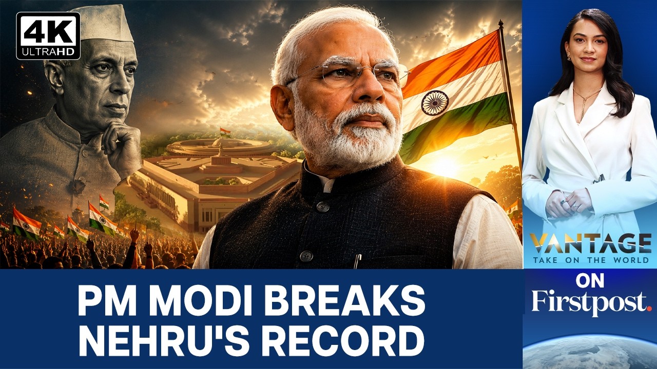 PM Modi Surpasses Nehru, Creates New Record In Indian Politics | Vantage on Firstpost | 4K