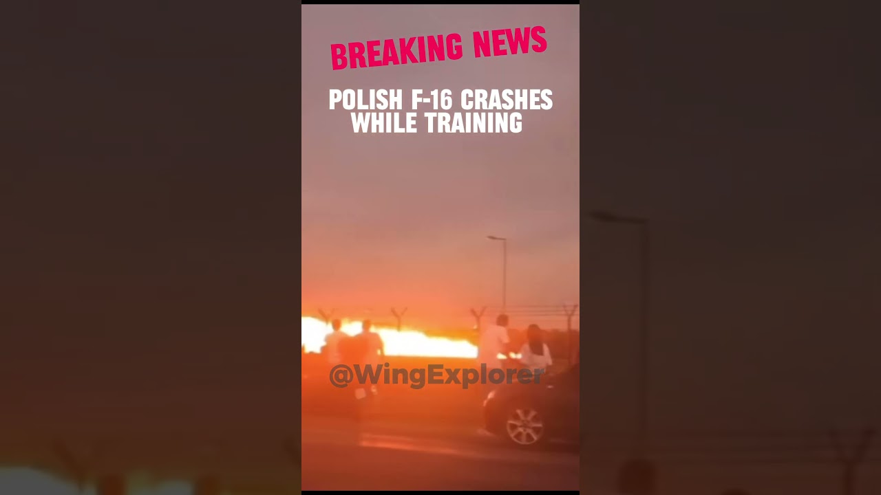 Breaking News!! F-16 crashes while training for airshow!