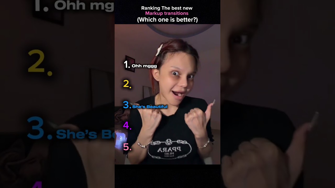 Ranking the best new makeup transitions 💖✨ #music #tiktok #dance #trend #makeup #viral